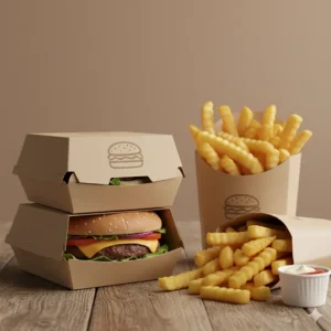 Burger And Chip Boxes