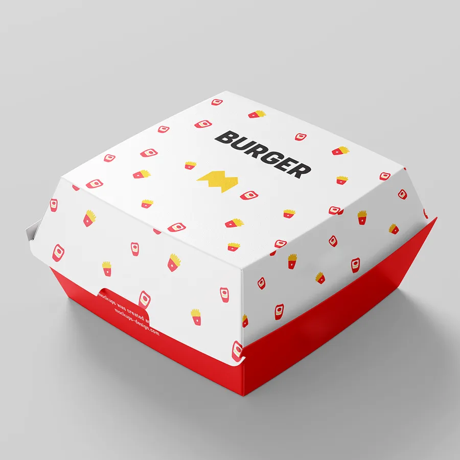 Small Kraft Burger Boxes -2